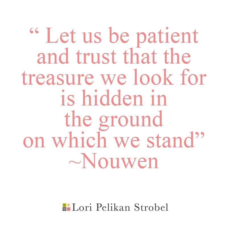 Let us be patient and trust 